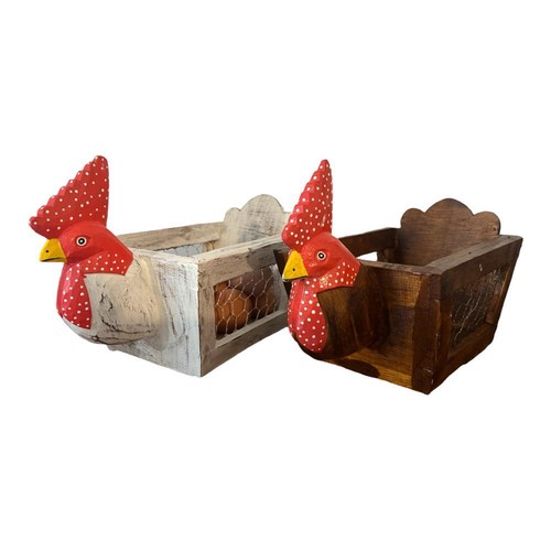Painted hen eggs basket - painted, 30