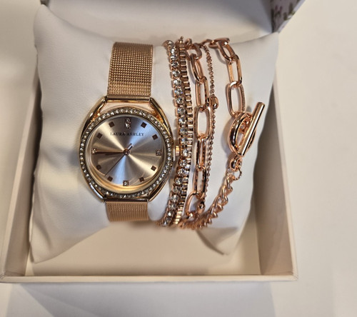 Laura ashley rose gold - ashley, watch