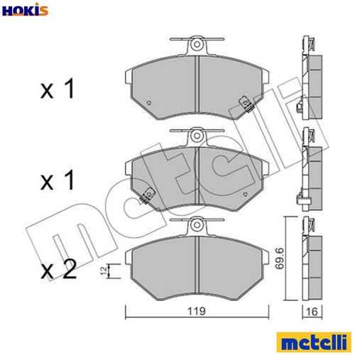 Brake pad set - brake,