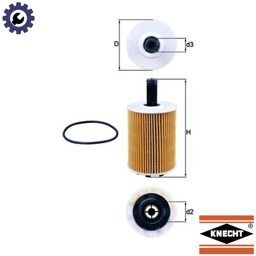 Oil filter 188d for skoda - filter, ox