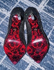 NIB Cesare Paciotti Strass Crystal Suede Black Stiletto Pump EU 40 US 9 10