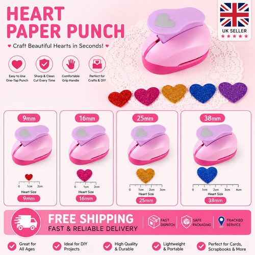 Heart shaped embossing punches - embossing,