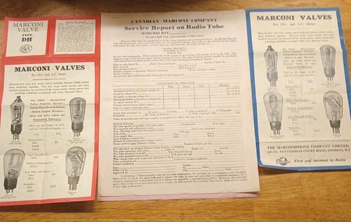Vintage marconi valve - marconi,