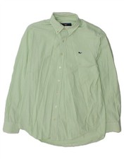 VINEYARD VINES Mens Slim Fit Shirt Medium Green Pinstripe Cotton DV85