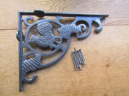 Ornate shelf brackets - shelf, cast
