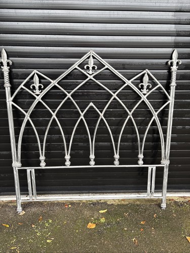 Gothic revival metal bed head - metal,