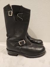 Leather Chippewa Boots Black