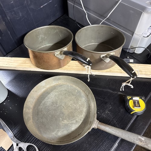 Set copper pans - set, of