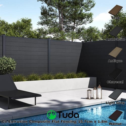Composite flat fence boards - flat,