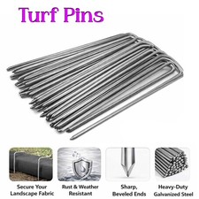 Galvanised Garden U Pins