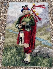 Vintage wool rug / mat / Wall