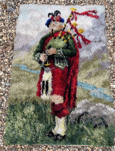 Vintage wool rug - mat, wall