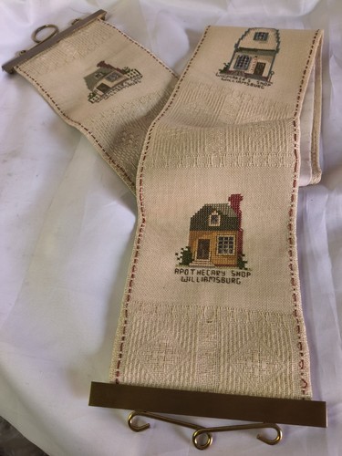 Vintage embroidered bell pull - bell,