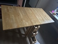 IKEA Norden Gateleg Folding Table – 6 Drawers, Drop Leaf, Barely Used, RRP £249