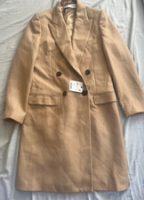  ZARA NEW  Double Breasted Straight Masculine Coat CAMEL  2522/743
