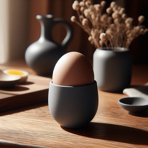 Egg cups boiled - egg, eggs