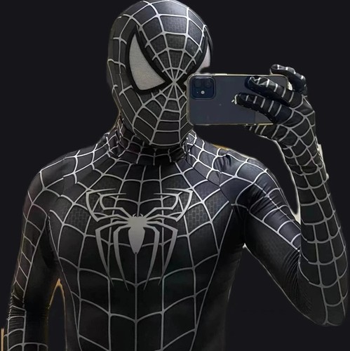 Black spiderman jumpsuit venom - black,