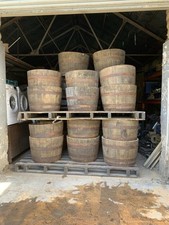 Oak Barrel Planters I/2  £25 And Full Ones £40