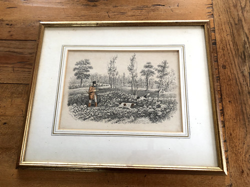 Victorian hunting scene - hunting,