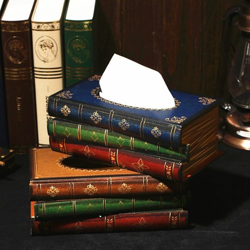 Retro wooden book shaped - book,