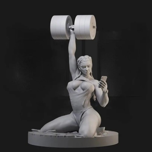 Resin figure model kit - resin,