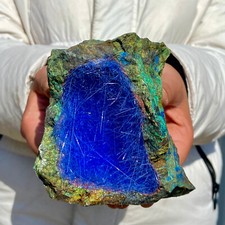 2.3LB Rare Malachite Cave Specimens Containing Magnesite Crystal Minerals