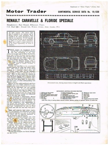 Renault caravelle floride - &,