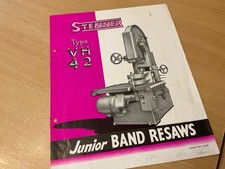 1950’S STENNERS TIVERTON BAND RE SAWS VH 42 INDUSTRIAL SALES BROCHURE / LEAFLET