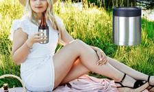 Insulated Bottle Stubby Holder – Stainless Steel Can Cooler for Beer & Drinks