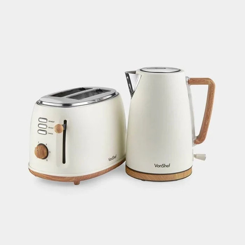 Kettle toaster set cream - &,