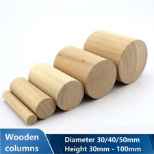 Natural Wooden Cylinde Column
