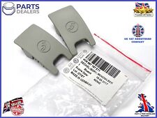 GENUINE AUDI A6 A7 CHILD SEAT ISOFIX SLOT COVER 4G8887187 ET1 MOON SILVER x2