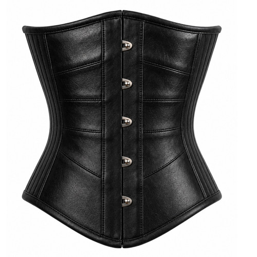 Leather corset under bust - leather,