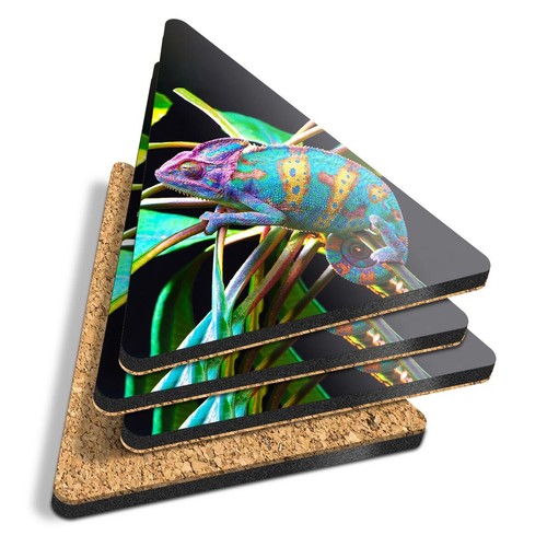 Triangle coasters rainbow - -,