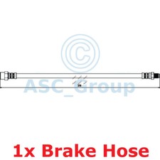 Apec Braking 370mm Disc Brake Caliper Flexible Rubber Hose HOS3158