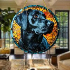 Black Labrador Dog Suncatcher