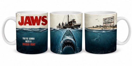 Jaws 11oz ceramic - jaws, amity
