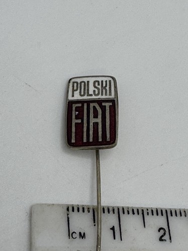 Vintage polski fiat enamel - polski,