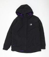 Karrimor Women's Black Hooded Waterproof Insulated Puffer Jacket Size 12