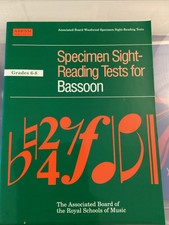 Specimen Sight-Reading Tests For Bassoon: Grades 6-8