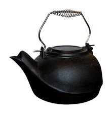 Large Cast Iron Humidifier Kettle Fireplace Kettle Hearth Stove Pot NOT DRINKING