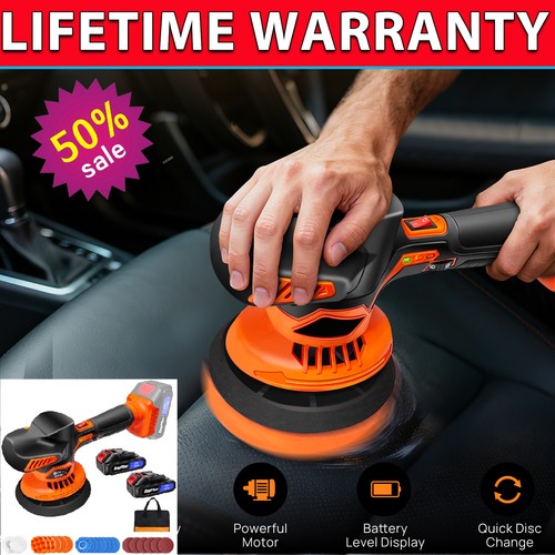Battery car polisher - battery, buffer