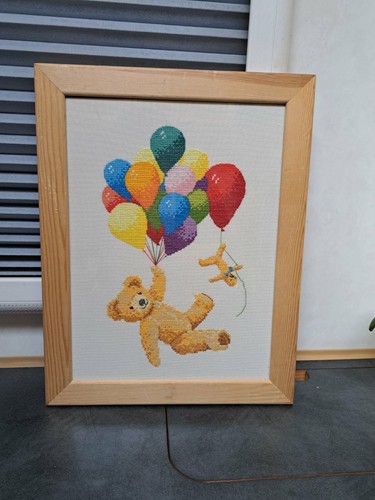 Counted cross stitch teddy - counted,