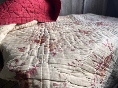 Antique fabric quilt vintage - fabric,