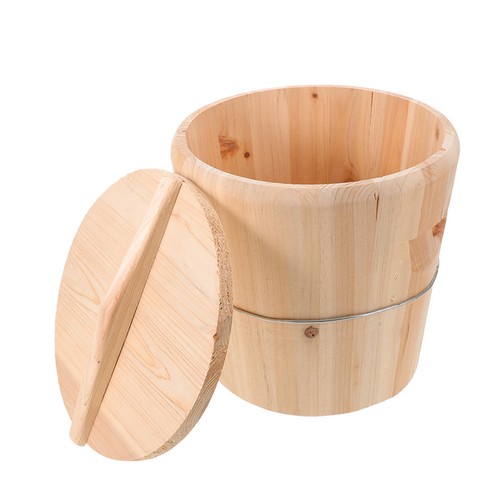 Towel heating wooden bucket - ,