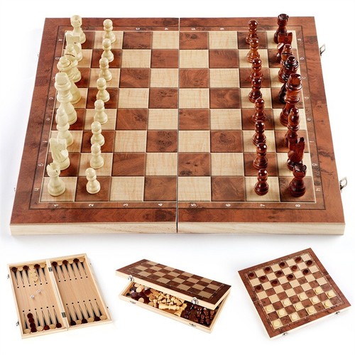 Large chess wooden set - large,