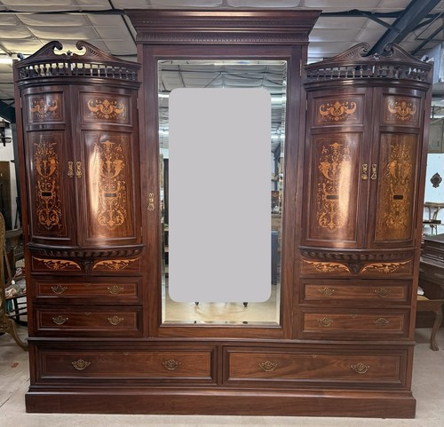 Antique victorian wardrobe - victorian,