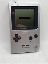Nintendo Game Boy Pocket Silver Grey Border Handheld System (MGB-001)