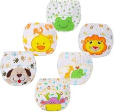 Baby Potty Training Reusable Underwear 6 Pack - Boys & Girls Training Pants uk#1