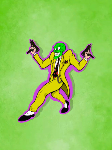 The mask jim carrey sticker - the,